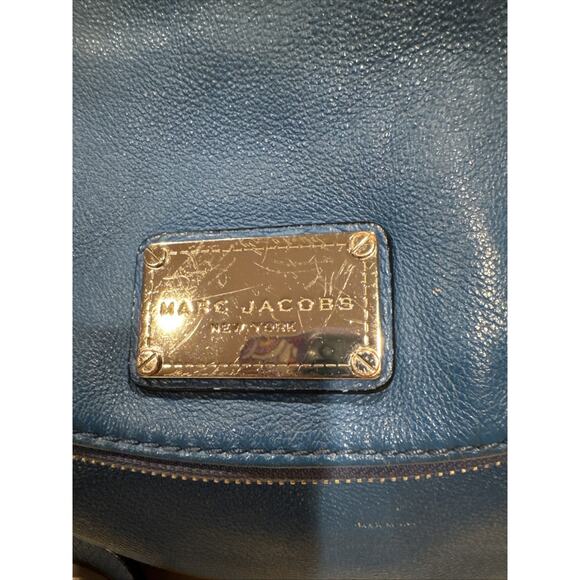 Marc Jacobs New York Blue Leather Crossbody Bag - Picture 3 of 9